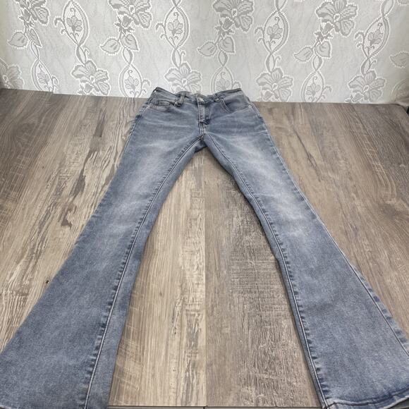 Love Soho Jeans Flare Boot Light Blue Jeans Size 0 - Picture 7 of 13